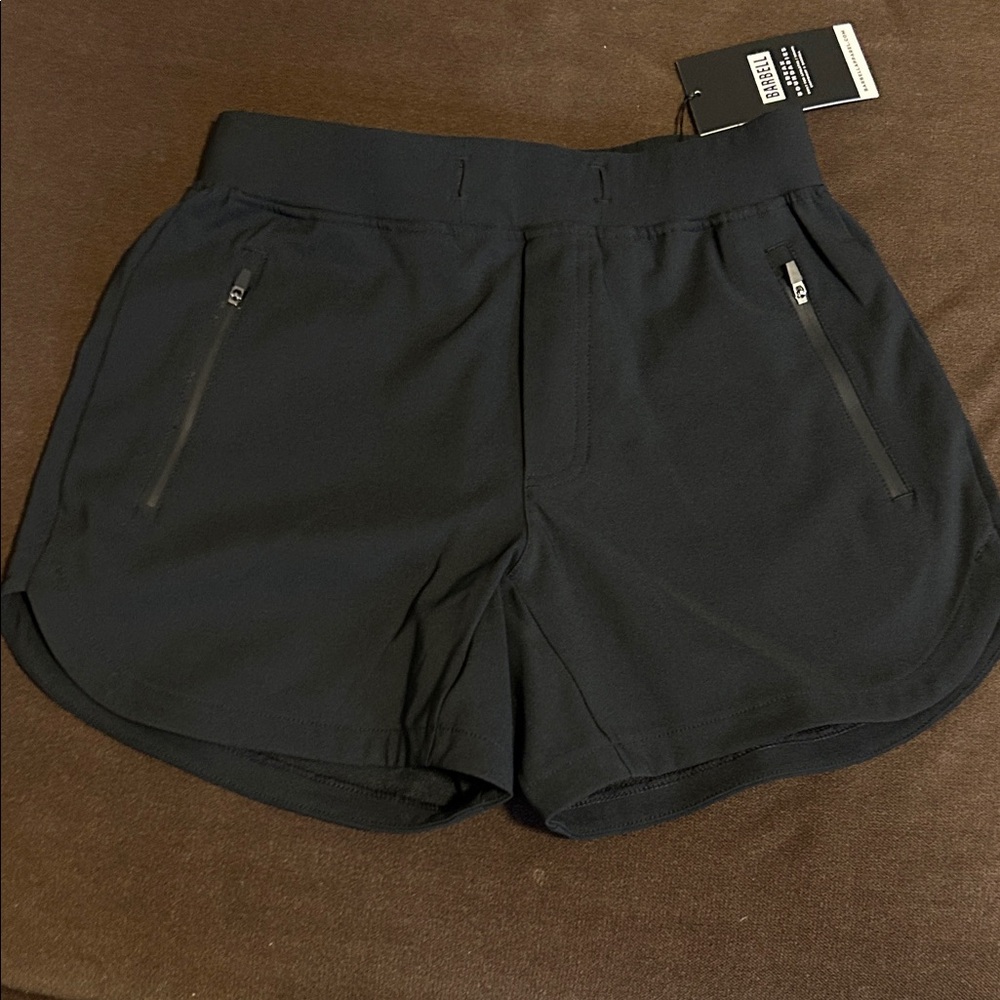 Men's Barebell apparel adapt Black Athletic Shorts with Zippered Pockets